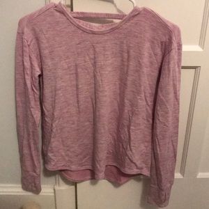 A pink open back Athleta girl sweatshirt;)